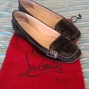 Christian Louboutin Patent Black Loafers EU 41